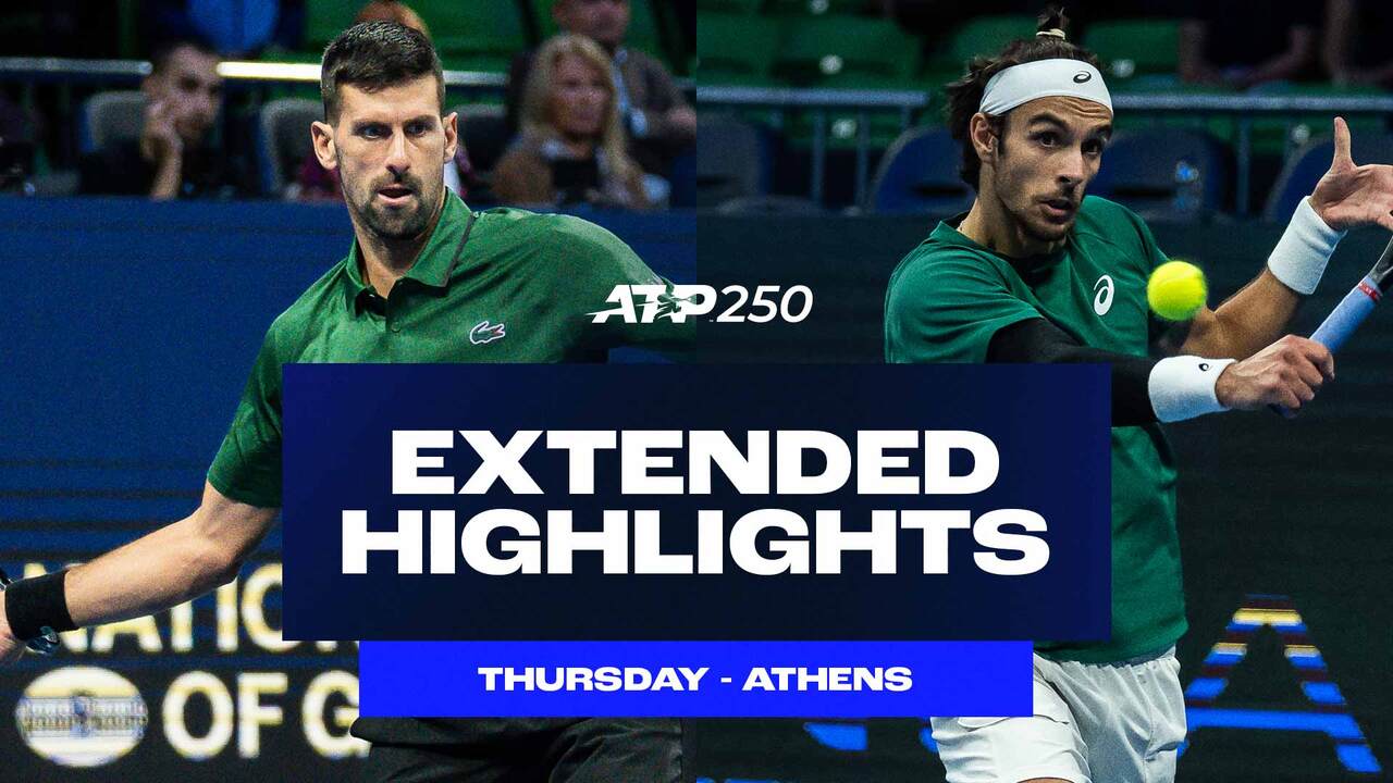 Extended Highlights: Djokovic, Musetti, Korda book SF spots in Athens 2025