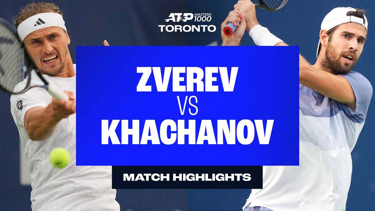 Highlights: Khachanov saves MP to shock Zverev in Toronto SF thriller