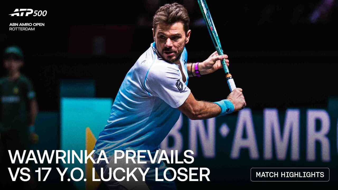 Highlights: Wawrinka downs 17 y.o lucky loser Boogaard in Rotterdam 2026