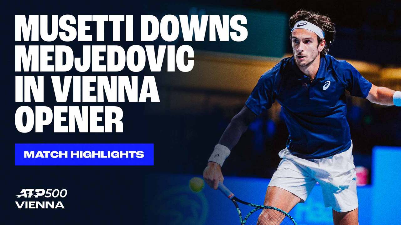 Highlights: Musetti cruises into Vienna R2 2025