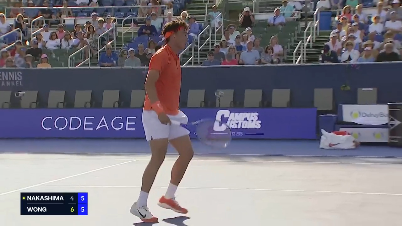 Hot Shot: Wong digs out unbelievable half volley in Delray Beach