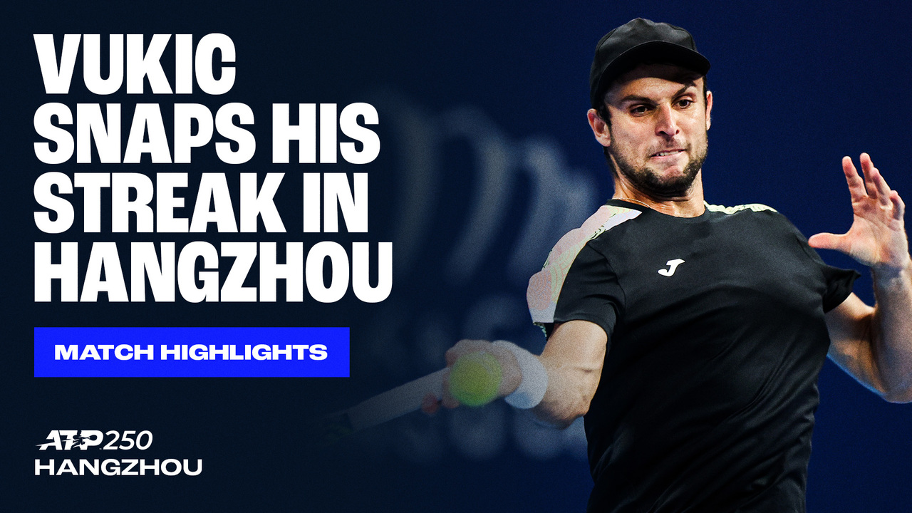 Highlights: Vukic turns on the afterburners in Hangzhou win over Goffin