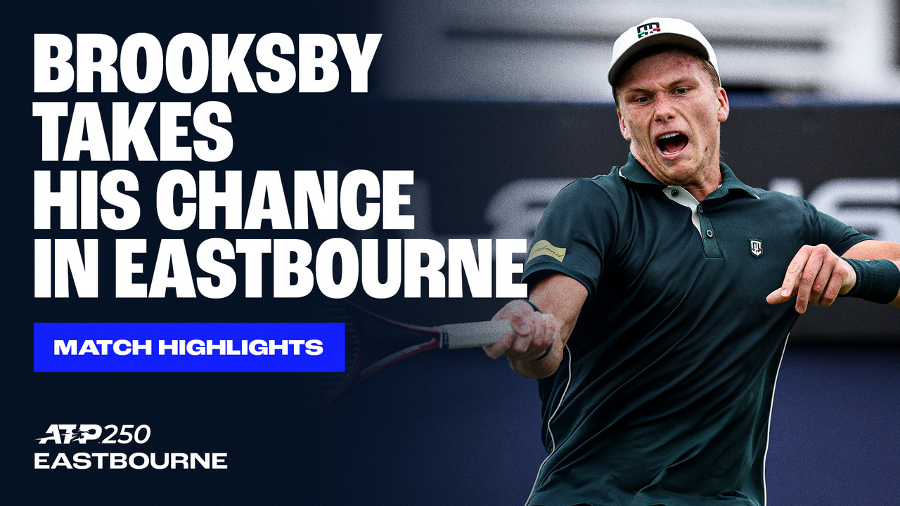 Highlights: El lucky loser Brooksby bate a Evans para llegar a SF en Eastbourne 
