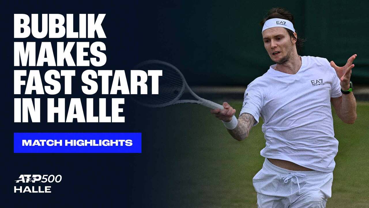 Highlights: Bublik moves past Muller in Halle R1 2025