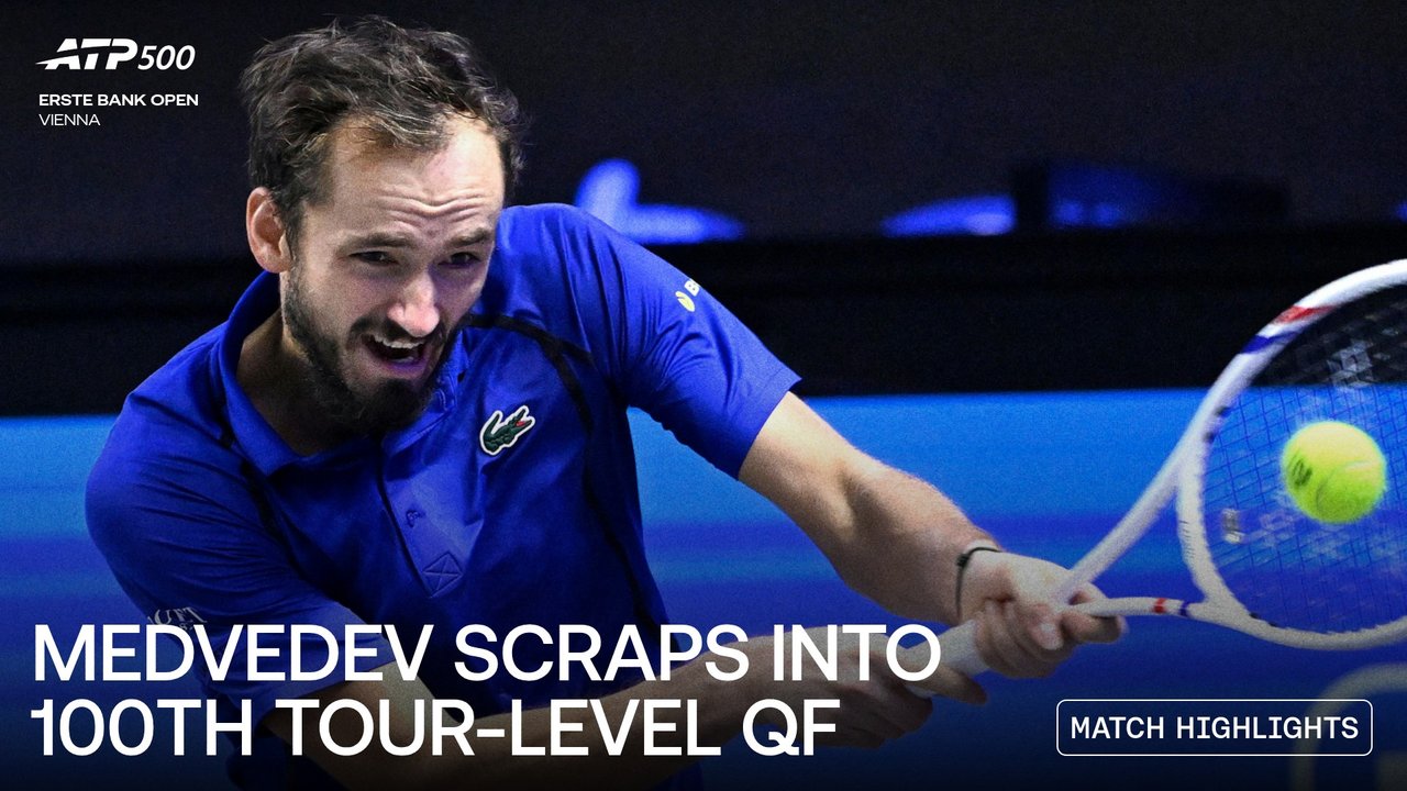 Highlights: Medvedev saves MP to escape Norrie in Vienna R2 tussle