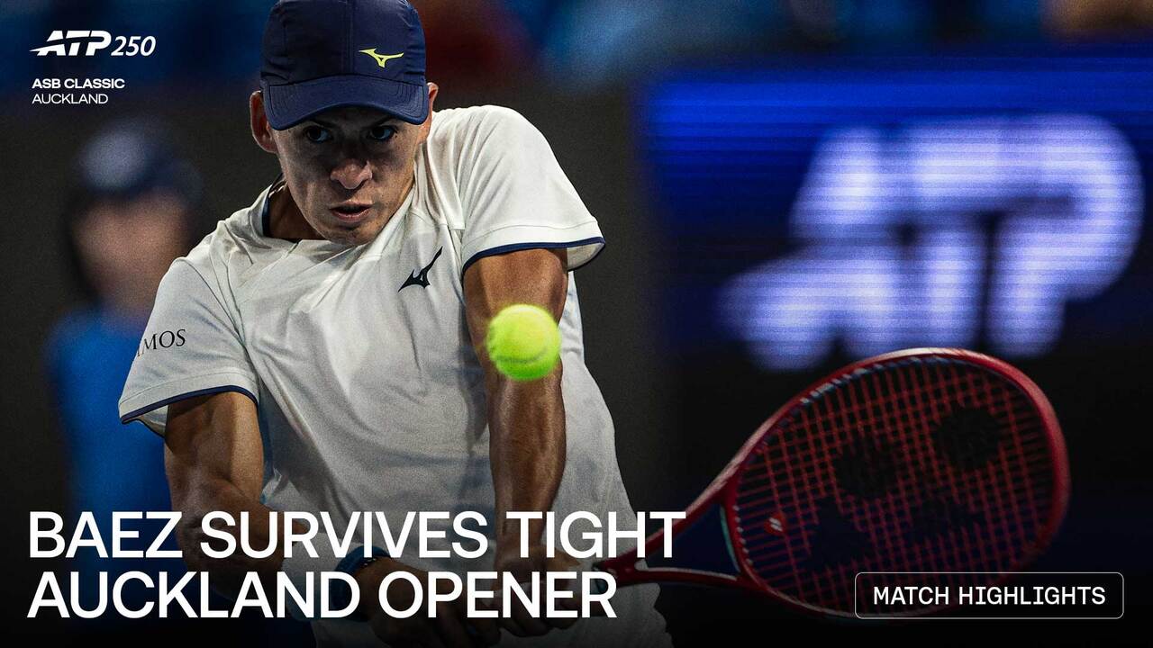 Highlights: Baez rallies for hard-fought Nava win in Auckland 2026 