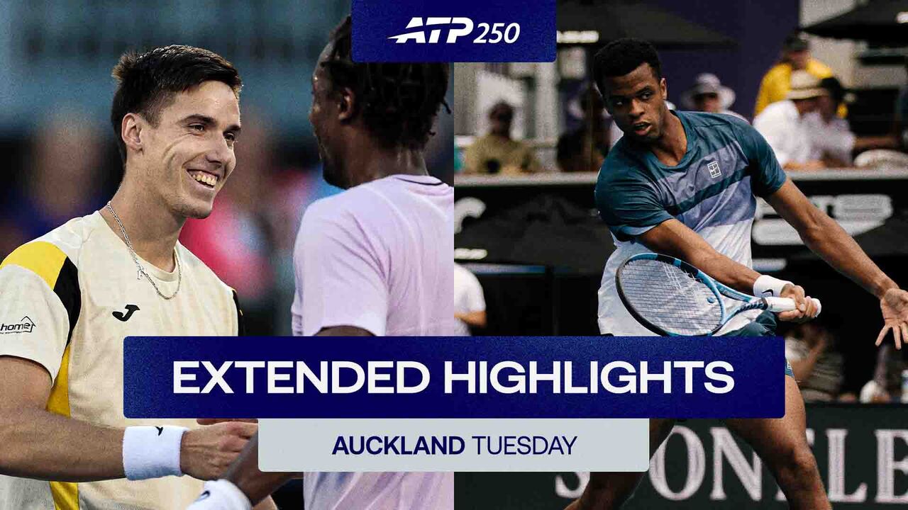 Extended Highlights: Marozsan downs Monfils; Mpetshi Perricard advances in Auckland 2026