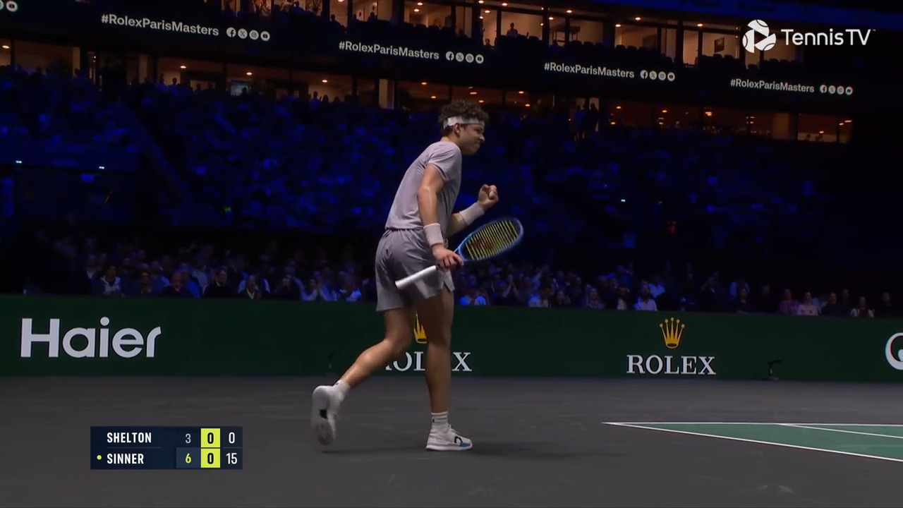 Hot Shot: Shelton anula la visita de Sinner a la red en París