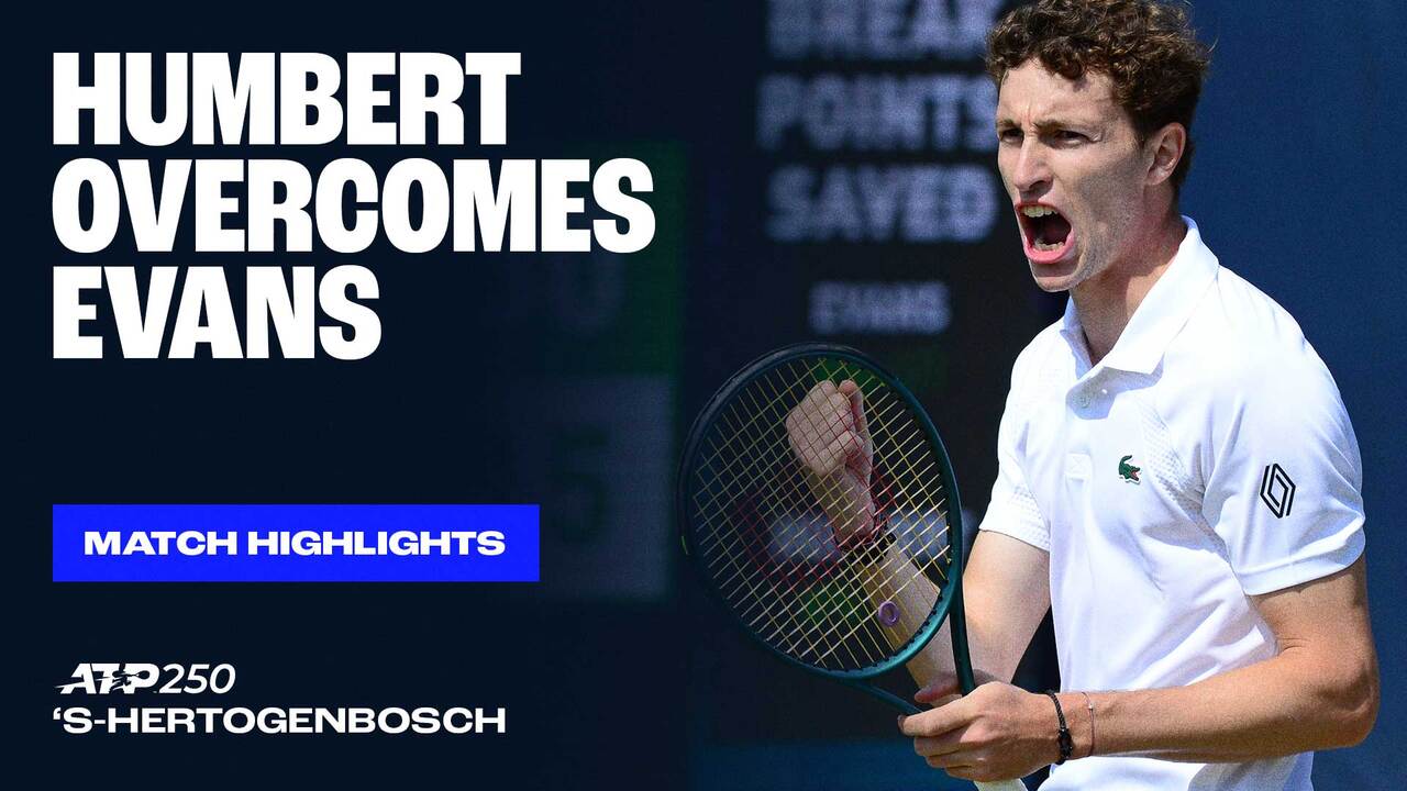 Watch Ugo Humbert advance on Thursday in 's-Hertogenbosch. Watch live & on-demand at tennistv.com.