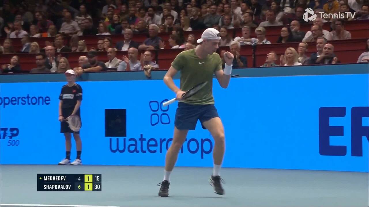 Hot Shot: Shapovalov Blasts Forehand Winner In Vienna Final