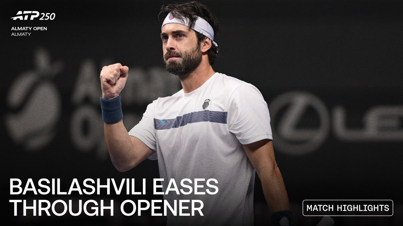 Highlights: Basilashvili blunts Cilic to advance in Almaty 2026