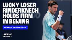 Highlights: Rinderknech sobrevive a Goffin en R1 de Pekín