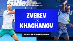 Highlights: Zverev avanza a cuartos tras el retiro de Khachanov en Cincinnati