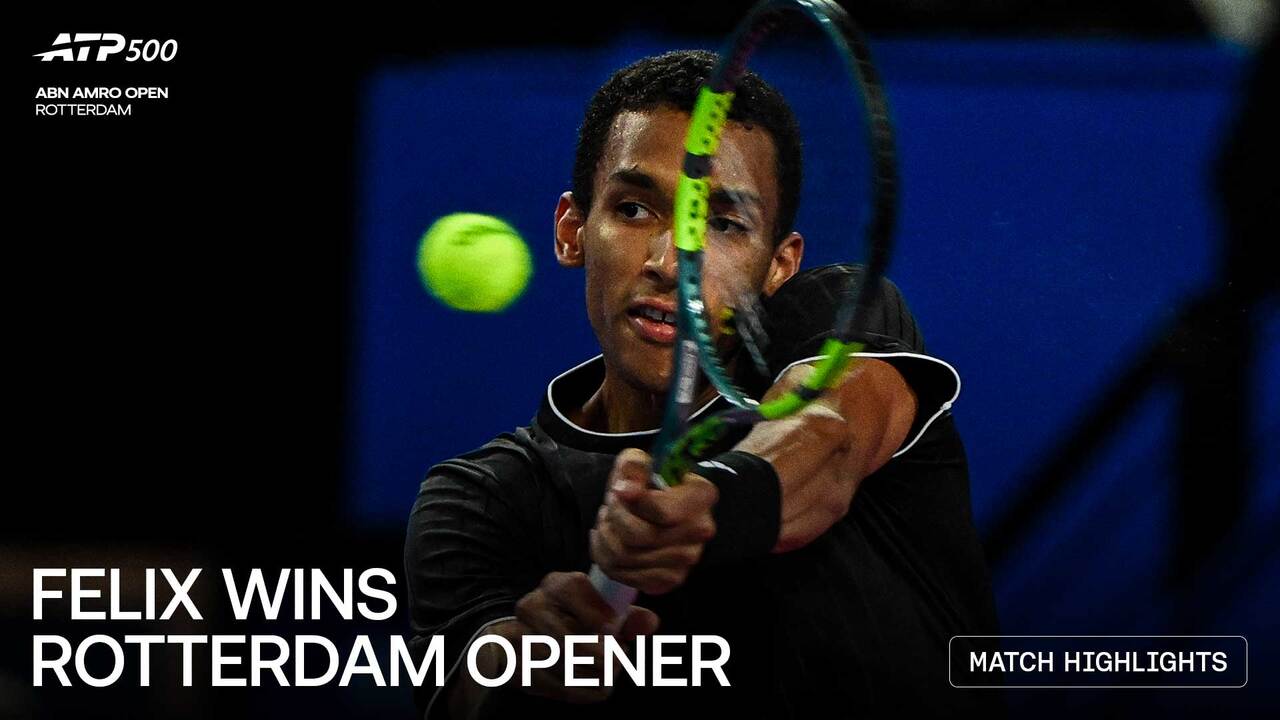 Highlights: Former Rotterdam champion Auger-Aliassime continues good form