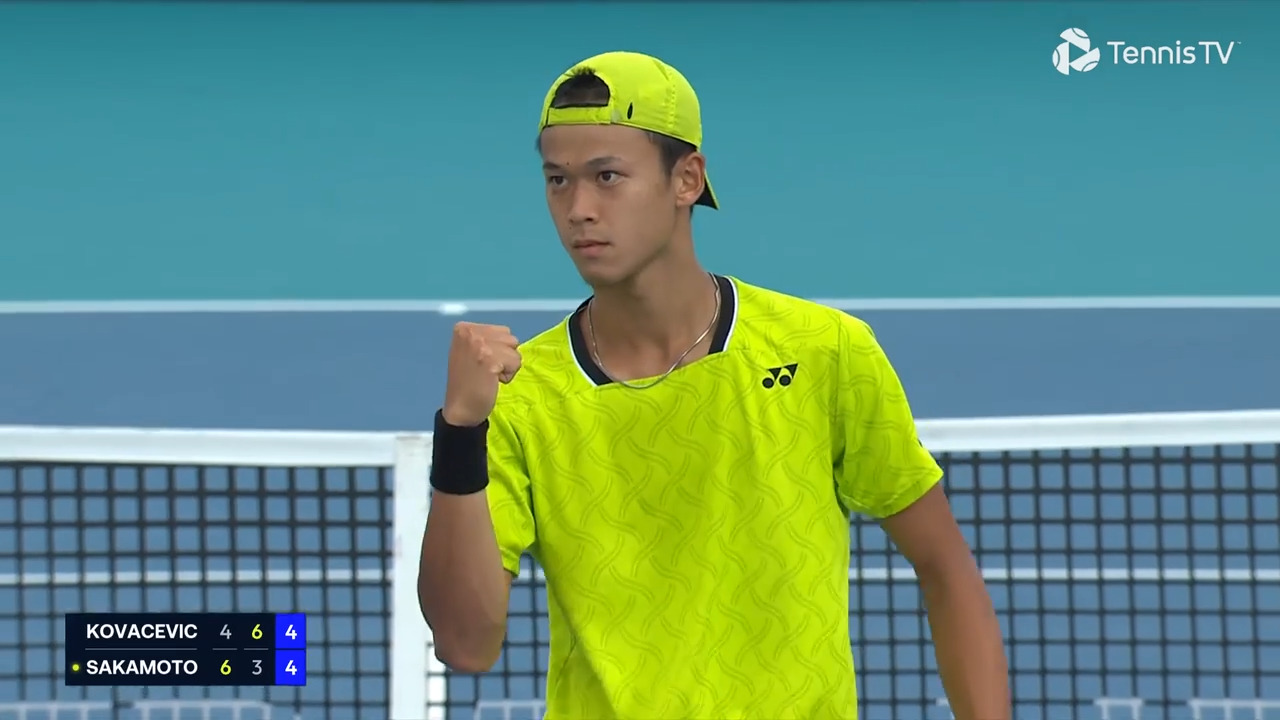 Hot Shot: Scintillating Sakamoto! #NextGenATP star denies Kova in Miami