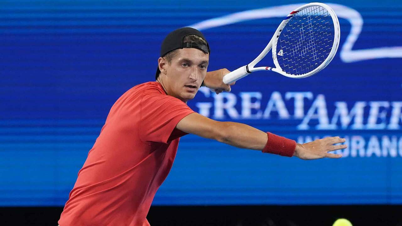 Hot Shot: Blink and you will miss Atmane's ferocious forehand