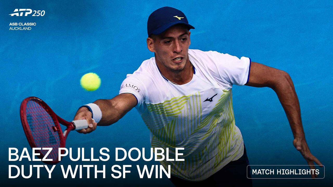 Highlights: Baez downs Giron, pulls double duty to reach Auckland final 