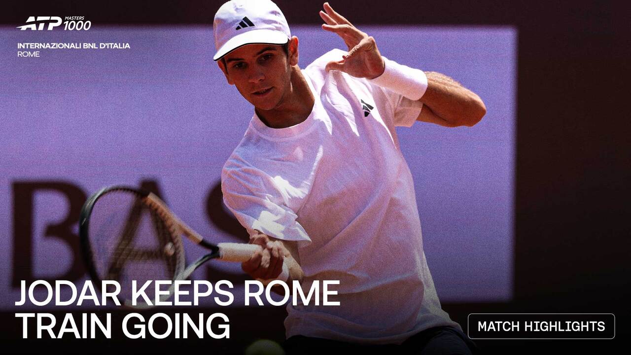Highlights: Jodar sinks Tien to reach Rome 2026 QFs
