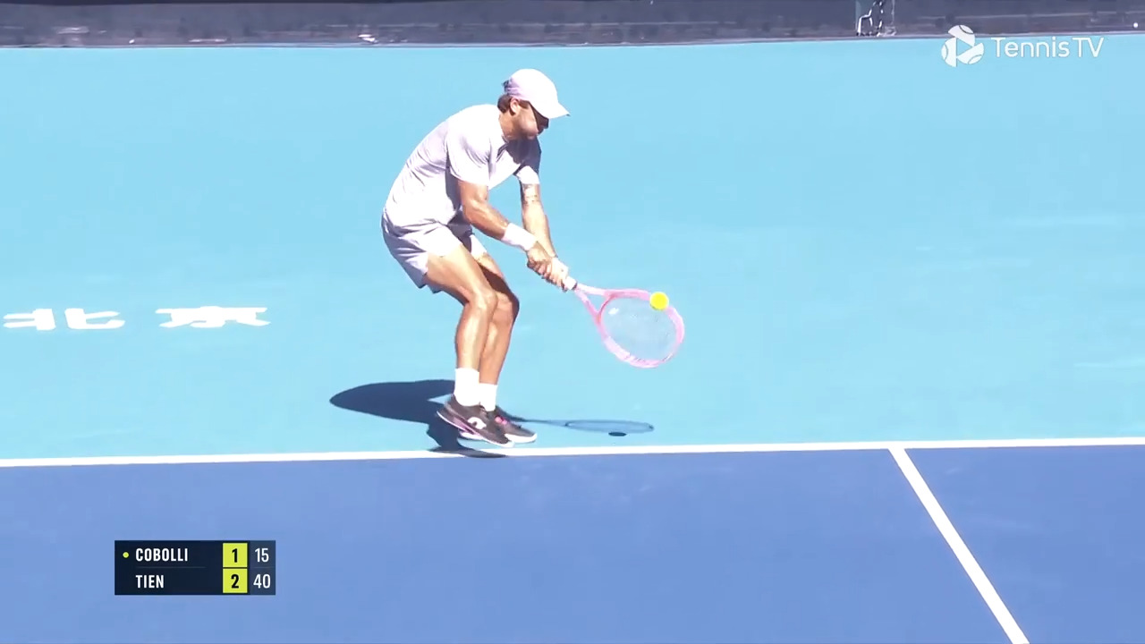 Hot Shot: Cobolli sends sumptuous lob over Tien in Beijing 