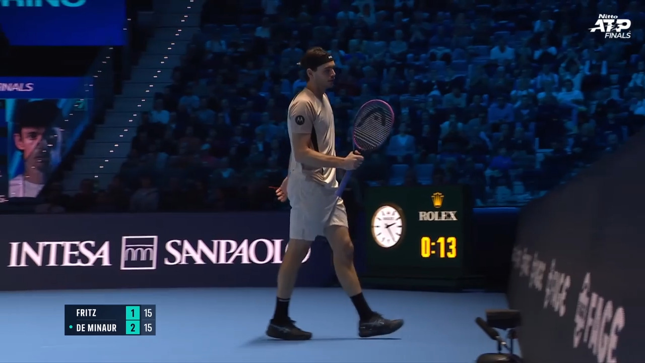 Hot Shot: Fritz finds the winner on the stretch at the 2025 Nitto ATP Finals