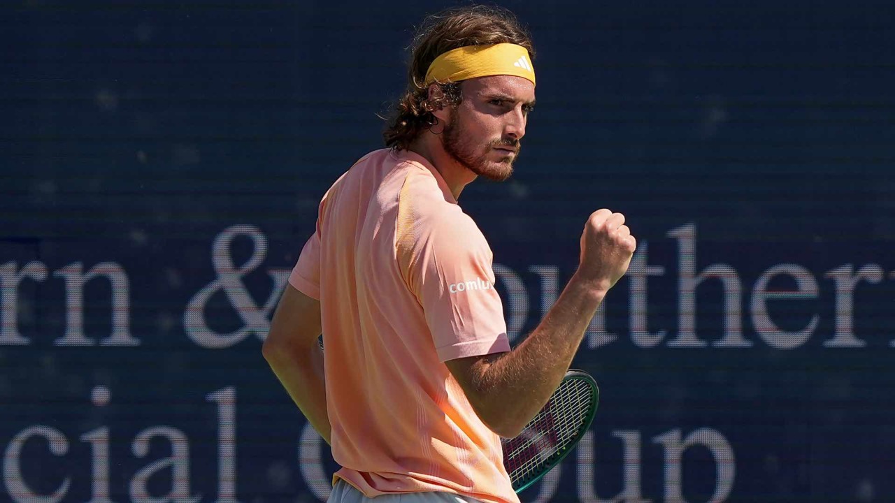 Hot Shot: Tsitsipas excites crowd with deft drop volley in Cincinnati 2024