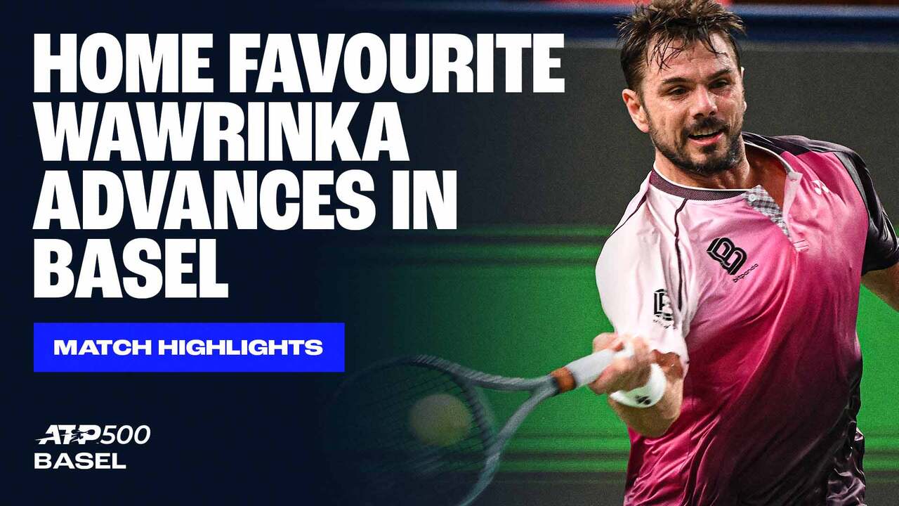 Highlights: Home hope Wawrinka downs Kecmanovic in Basel 2025 R1