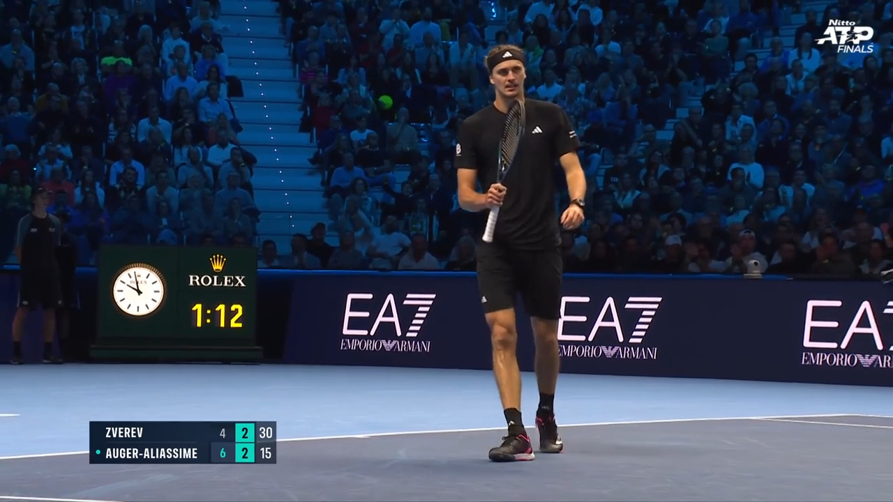 Hot Shot: Zverev carves break points with sublime backhand at Nitto ATP Finals 2025