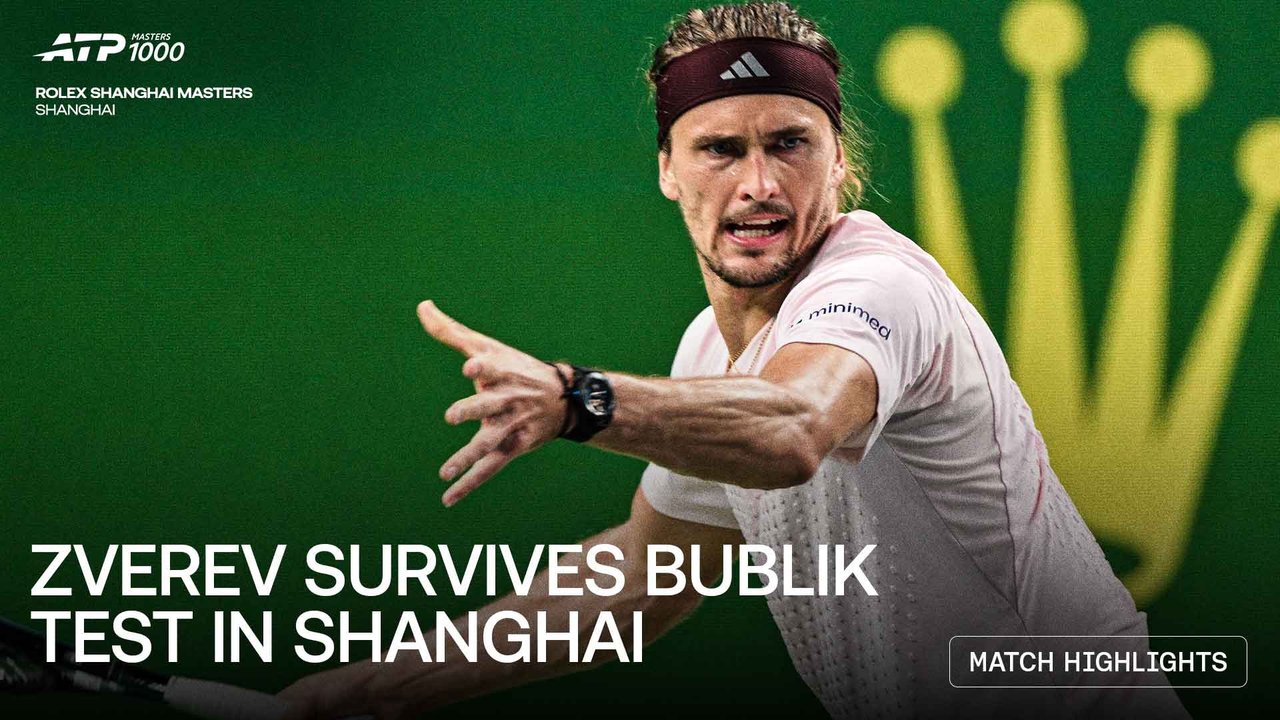 Highlights: Zverev claws past Bublik in third-set tie-break in Shanghai 2026