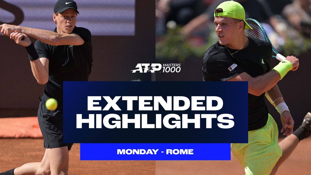 Extended Highlights: Sinner, Mensik, Paul reach R4 in Rome