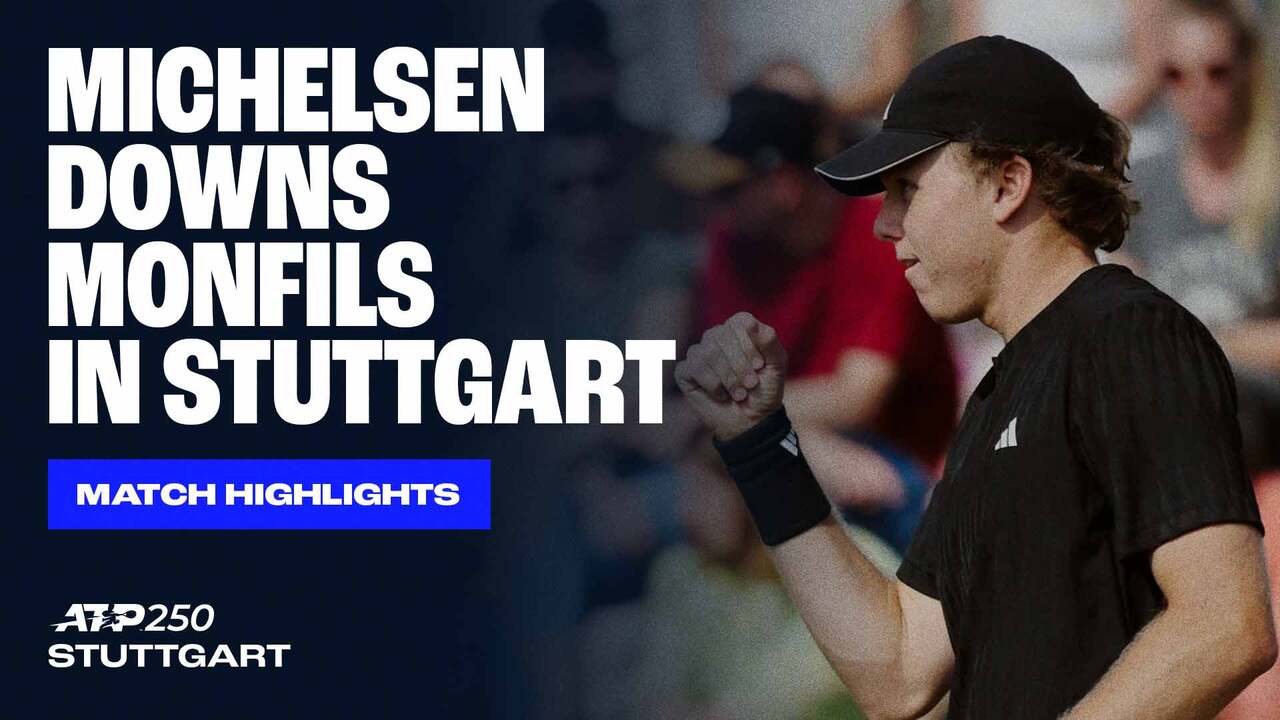 Highlights: Michelsen overcomes Monfils, claims opening win in Stuttgart 2025