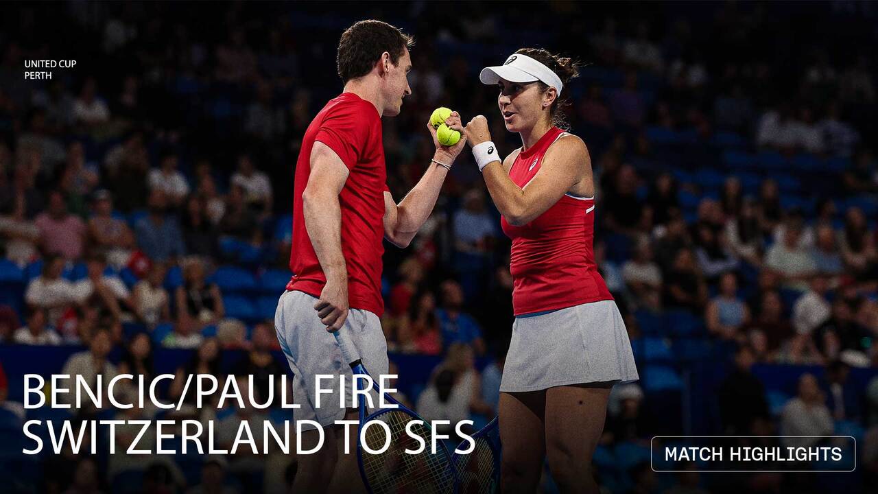 Highlights: Bencic/Paul help Switzerland reach United Cup 2026 SFs