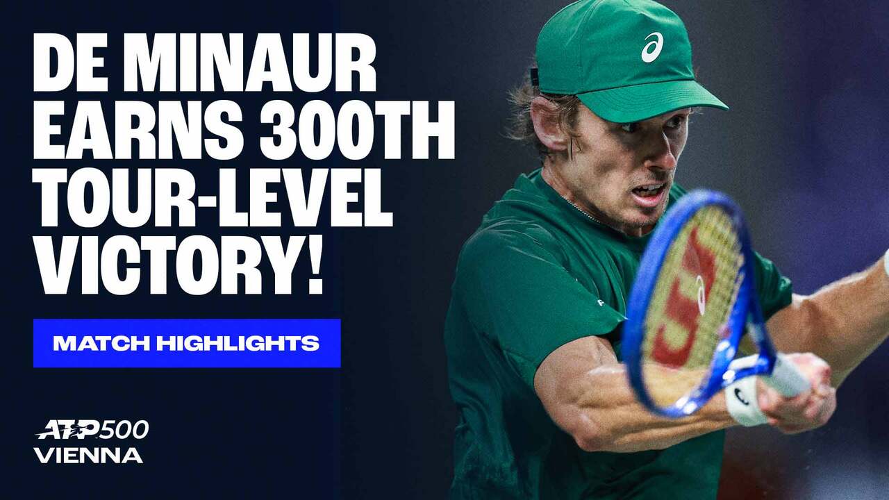 Highlights: De Minaur downs Rodionov in Vienna 2025 R1 for 300th career win 