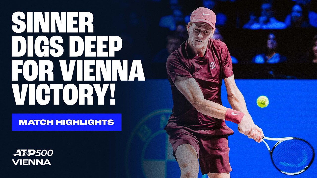 Highlights: Steely Sinner shakes off Zverev to win Vienna title