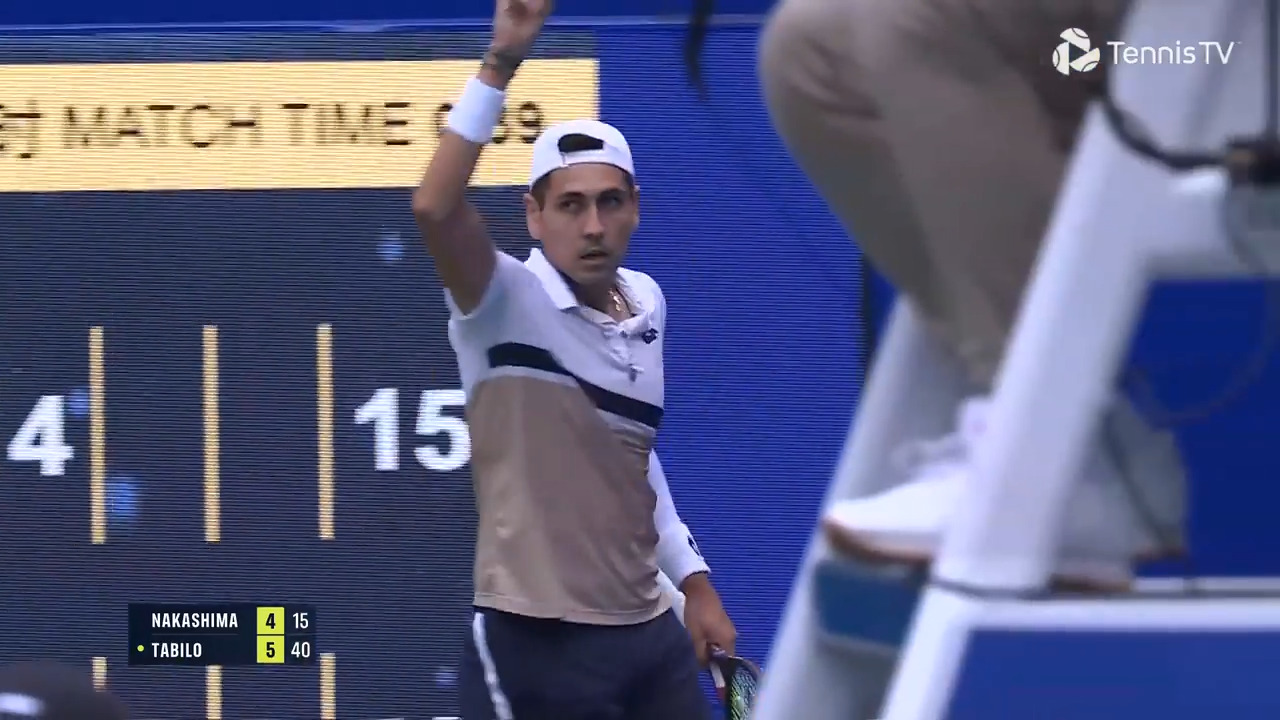 Hot Shot: Tabilo goes back behind Nakashima in Chengdu