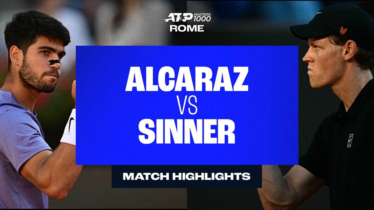 Highlights: Alcaraz overcomes rival Sinner for Rome title