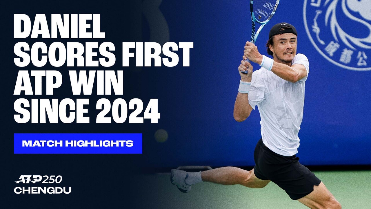 Highlights: Daniel overcomes Wong in Chengdu for first ATP Tour win in 11 months 