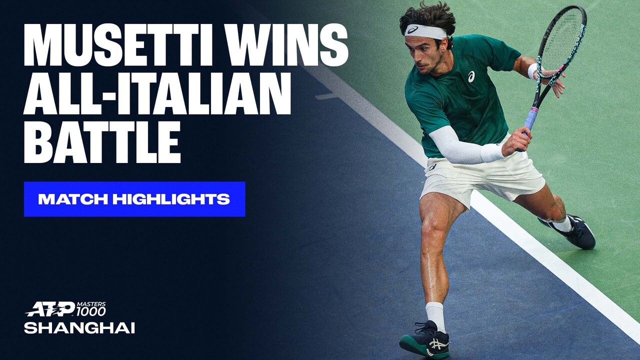 Highlights: Musetti edges Darderi to reach Shanghai R4