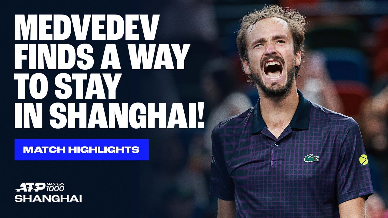 Highlights: Medvedev wards off cramps, claws past Tien in Shanghai R4