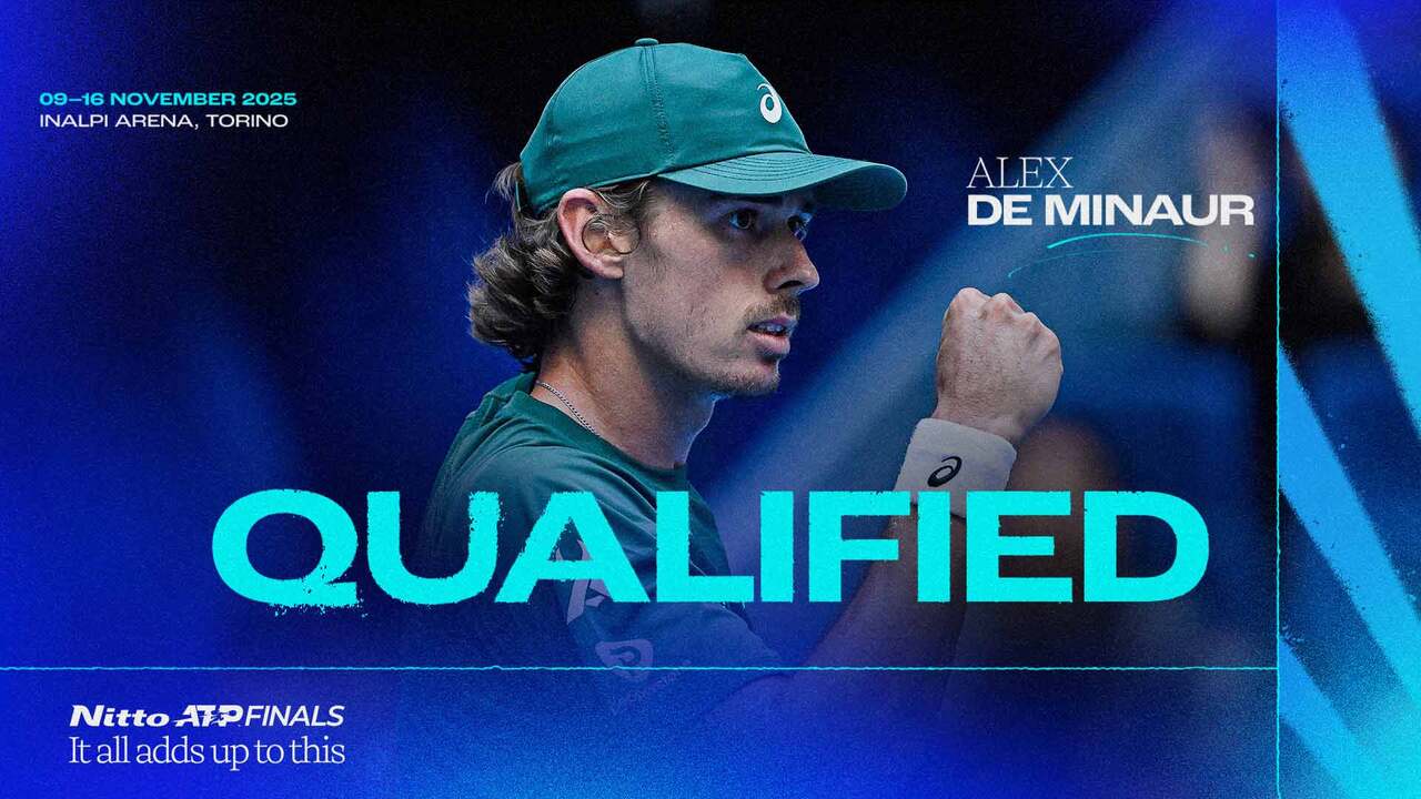 Alex de Minaur qualifies for the Nitto ATP Finals