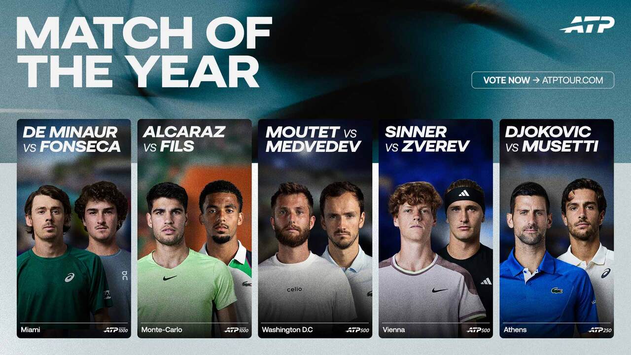 ATP Match of the Year: 2025 Candidates