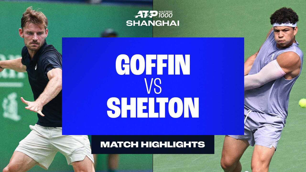 Highlights: Goffin sorprende a Shelton en 2R de Shanghái