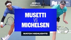 Highlights: Michelsen sorprende a Musetti en Toronto, llega a R4 en un Masters 1000 por primera vez
