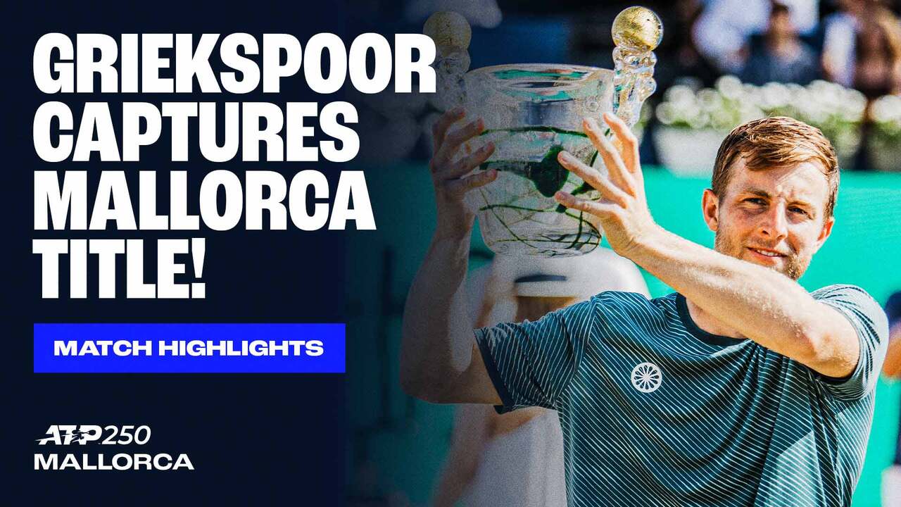 Watch Tallon Griekspoor defeat Corentin Moutet in the Mallorca Championships presented by ecotrans Group final to capture his third ATP Tour title. Watch live & on-demand at tennistv.com.