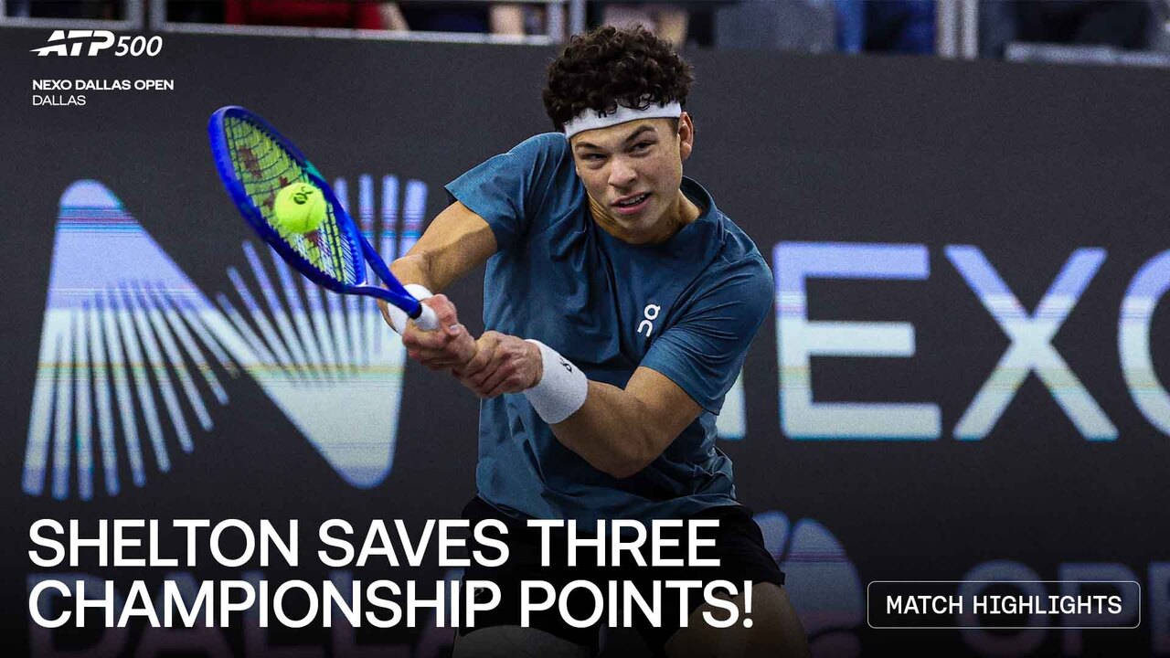 Highlights: Shelton saves 3 championship points vs. Fritz for Dallas 2026 title