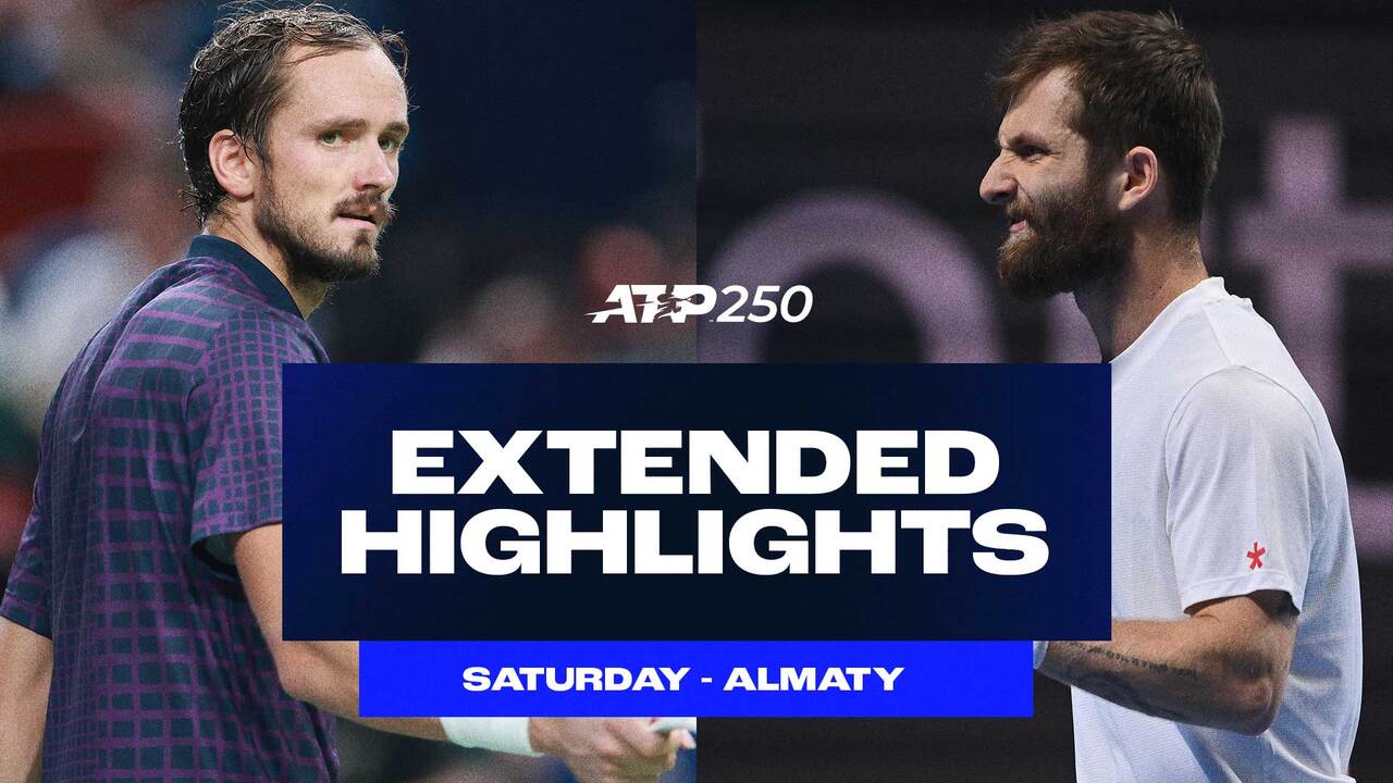 Extended Highlights: Medvedev sets Moutet final in Almaty
