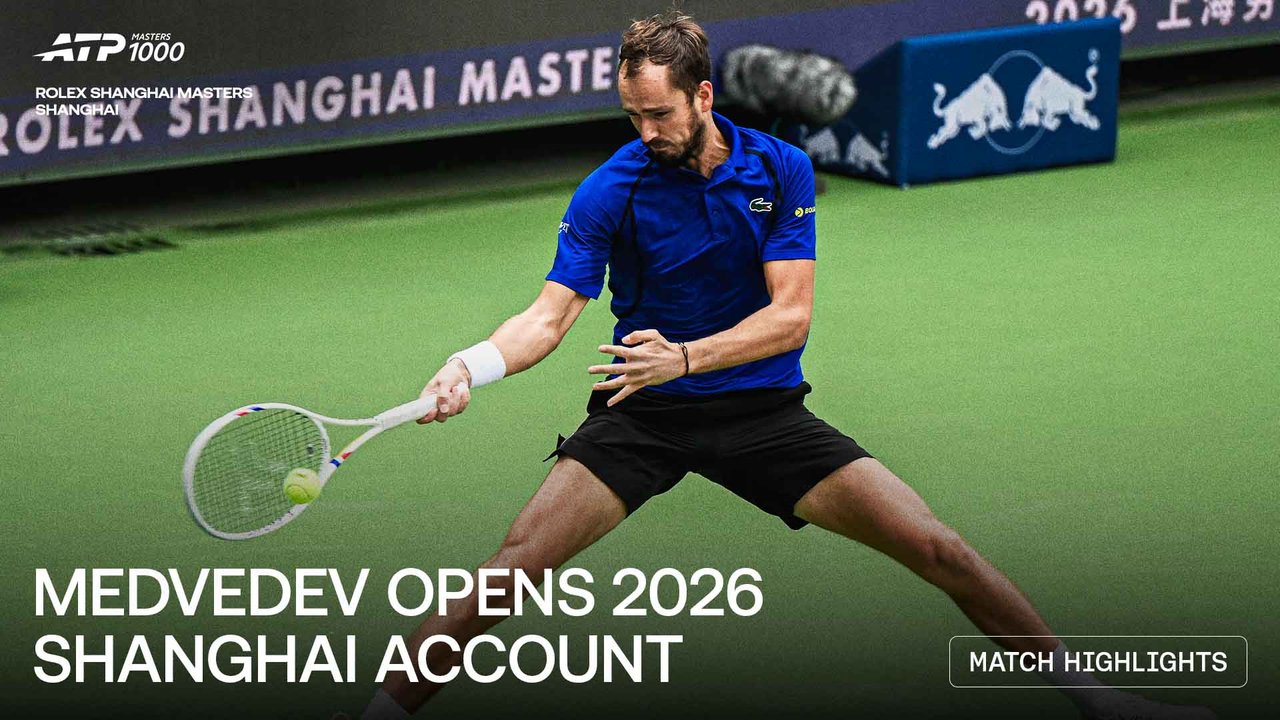 Highlights: Medvedev battles Struff in Shanghai opener