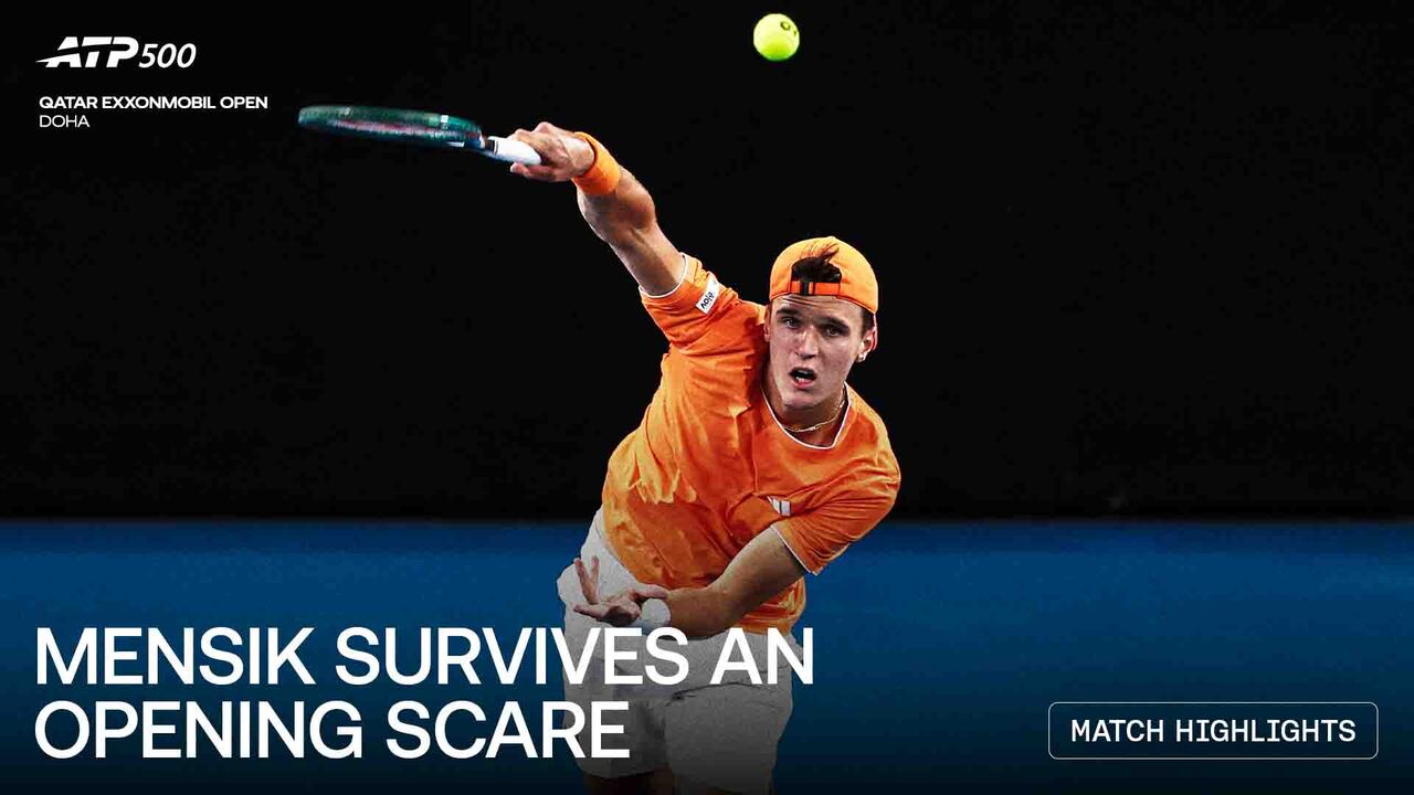 Highlights: Mensik survives Choinski in three-set Doha opener