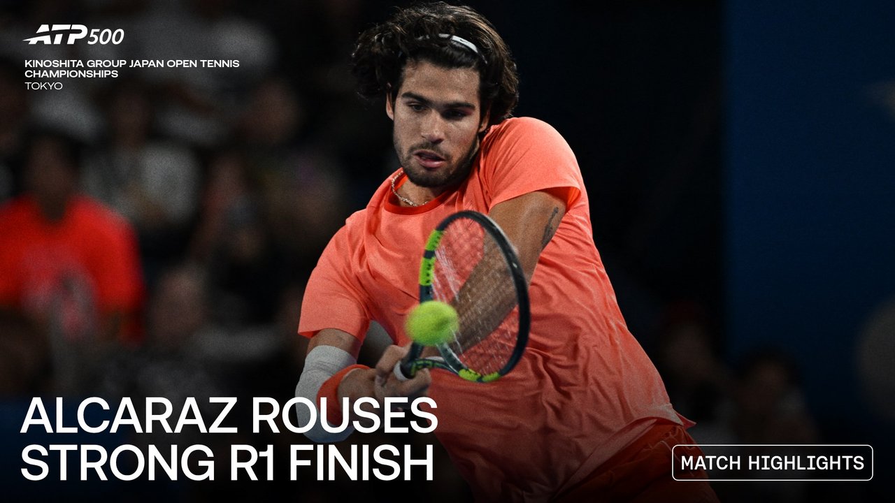 Highlights: Alcaraz digs deep, then accelerates past Michelsen in Tokyo