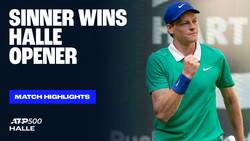 Highlights: Defending champion Sinner up & running in Halle 2025