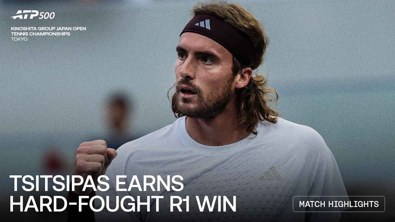 Highlights: Tsitsipas rallies past Etcheverry in Tokyo 2026 R1